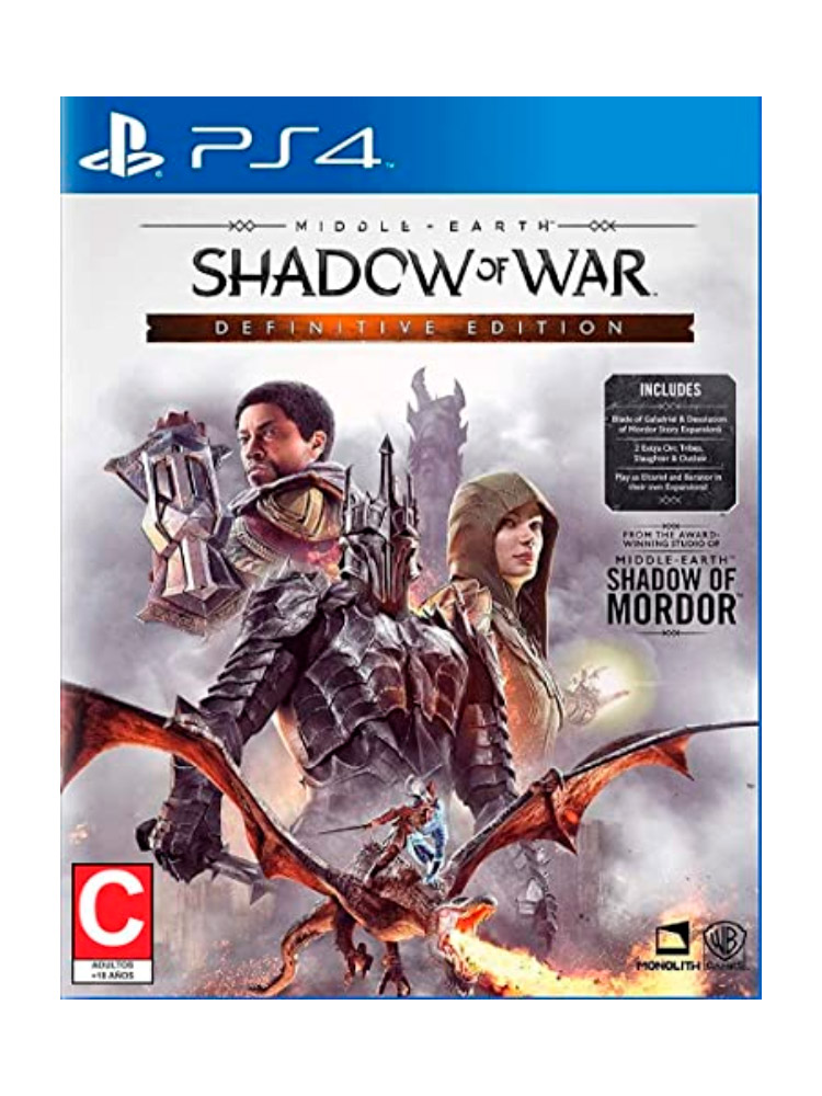 SHADOW OF WAR DEFINITIVE EDITION PS4 Game Cool Tienda De 