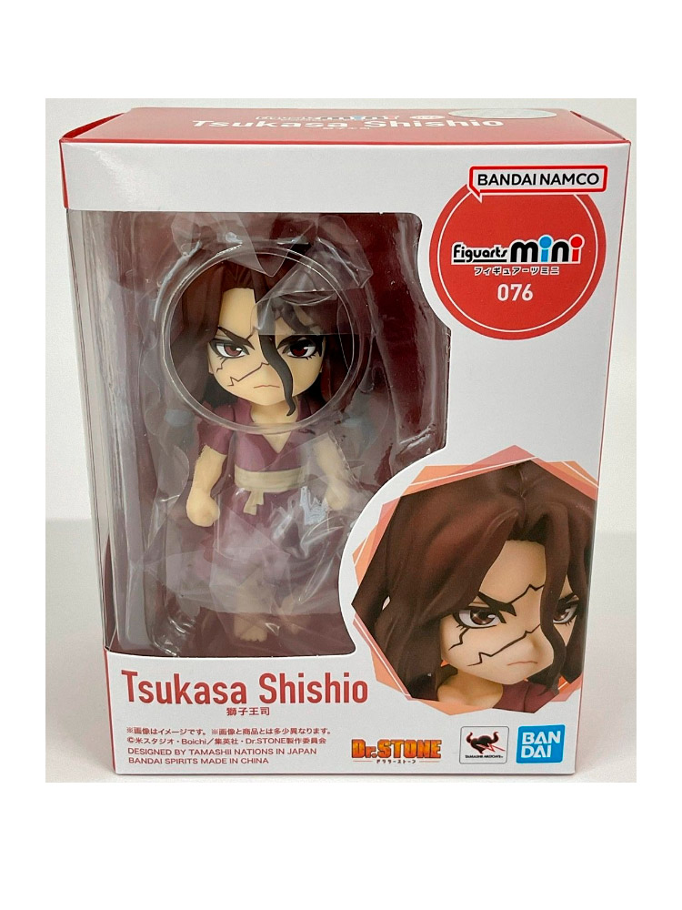 Bandai Figurine Dr. Stone – Tsukasa Shishio Mini Figuarts – 9 Cm Con Accessori