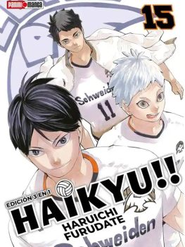 MANGA HAIKYU 15 EDICION 3 EN 1 PANINI