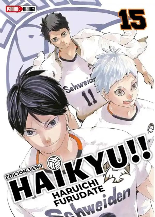 MANGA HAIKYU 15 EDICION 3 EN 1 PANINI - Image 1