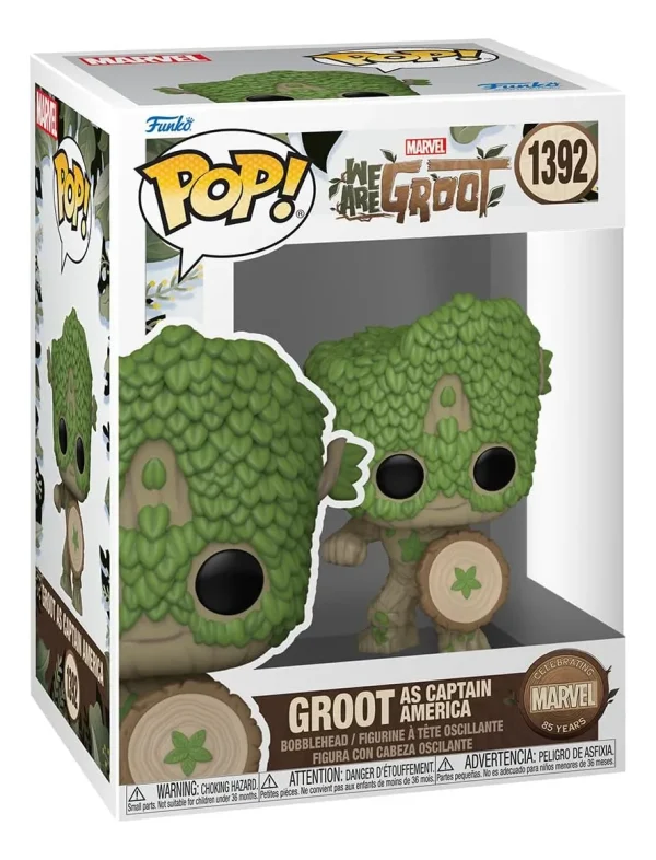GROOT AS CAPTAIN AMERICA 1392 WE ARE GROOT POP - Image 2