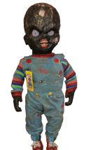 FIGURA ARTESANAL CHUCKY ROSTRO QUEMADO CHILDS PLAY - Image 3