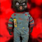 FIGURA ARTESANAL CHUCKY ROSTRO QUEMADO CHILDS PLAY