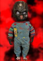 FIGURA ARTESANAL CHUCKY ROSTRO QUEMADO CHILDS PLAY