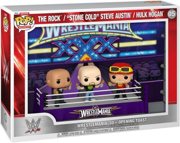 THE ROCK/ STEVE AUSTIN/ HULK HOGAN 05 WRESTLEMANIA 30-OPENING TOAST POP - Image 2
