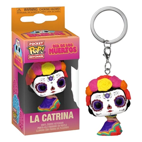 LLAVERO LA CATRINA DIA DE LOS MUERTOS POCKET POP - Image 1