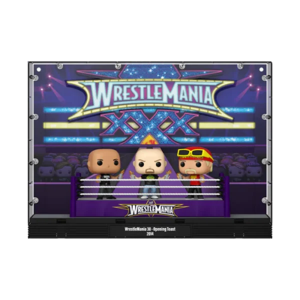 FunkoPop_WWE-WrestleMania30-TheRock_StoneColdSteveAustin_HulkHoganOpeningToast_05-2_700x THE ROCK/ STEVE AUSTIN/ HULK HOGAN 05 WRESTLEMANIA 30-OPENING TOAST POP - Image 1