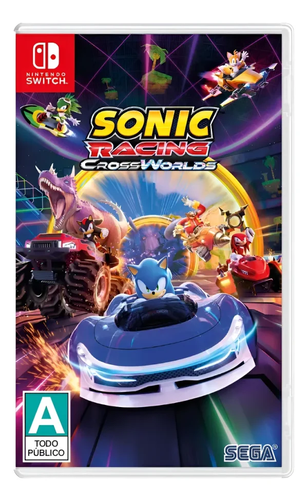 D_NQ_NP_2X_845942-MLA96139098185_102025-F SONIC RACING CROSS WORLDS NINTENDO SWITCH - Image 1