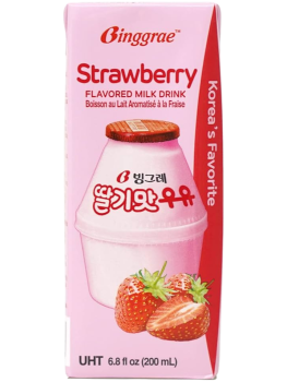 BINGGRAE STRAWBERRY FLAVORED MILK 200 ml