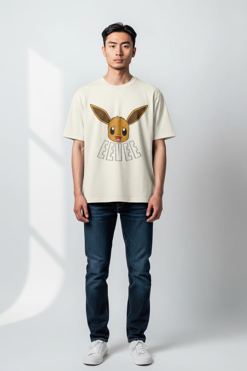 WhatsApp Image 2026-04-18 at 12.50.31 AM PLAYERA BLANCA EEVEE-EG - Image 1