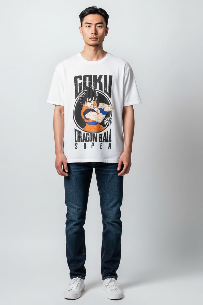 WhatsApp Image 2026-04-18 at 12.50.32 AM (1) PLAYERA BLANCA GOKU DRAGON BALL SUPER-EG - Image 1