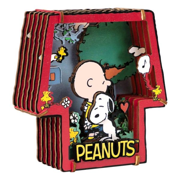 PUREMIND SNOOPY HEALING HUG WOODEN THEATER - Image 1