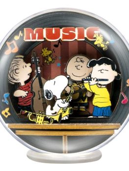 PUREMIND SNOOPY NIGHT OF MUSIC WOODEN CRYSTAL BALL