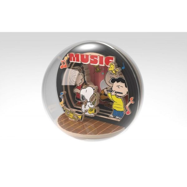 PUREMIND SNOOPY NIGHT OF MUSIC WOODEN CRYSTAL BALL - Image 3
