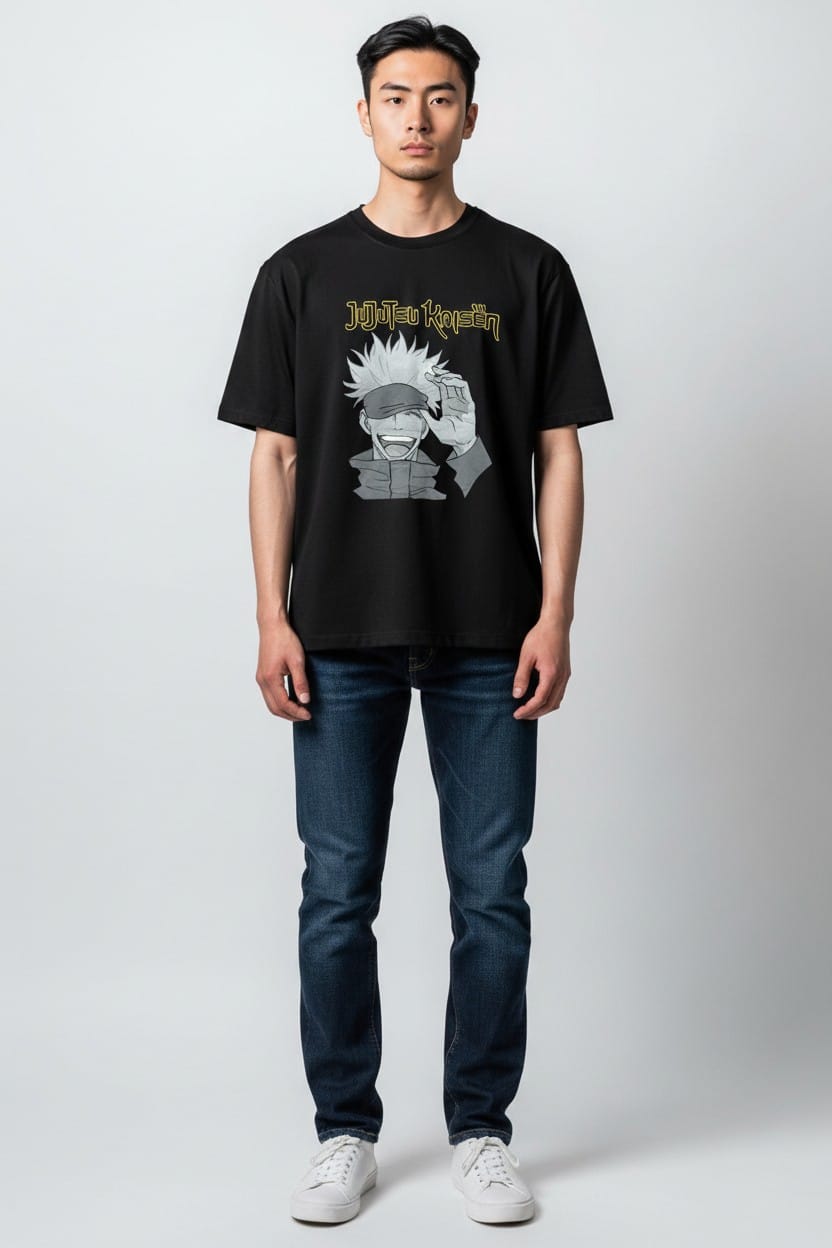 WhatsApp Image 2026-04-18 at 12.50.26 AM (1) PLAYERA NEGRA GOJO JUJUTSU KAISEN TALLA MD - Image 1