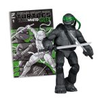 TEENAGE MUTANT NINJA TURTLES BLACK WHITE & GREEN LEONARDO MCFARLANE