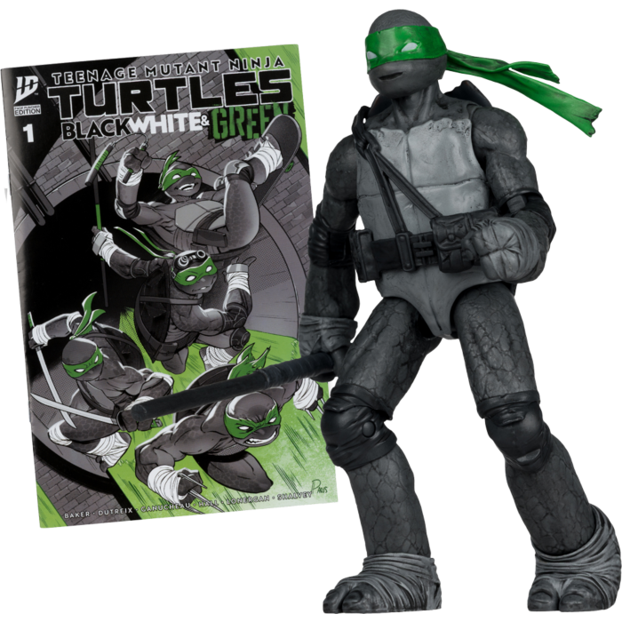 mcf11419-02 TEENAGE MUTANT NINJA TURTLES BLACK WHITE & GREEN DONATELLO MCFARLANE - Image 1