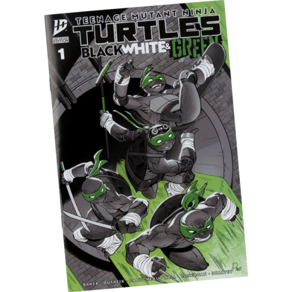 TEENAGE MUTANT NINJA TURTLES BLACK WHITE & GREEN DONATELLO MCFARLANE - Image 6