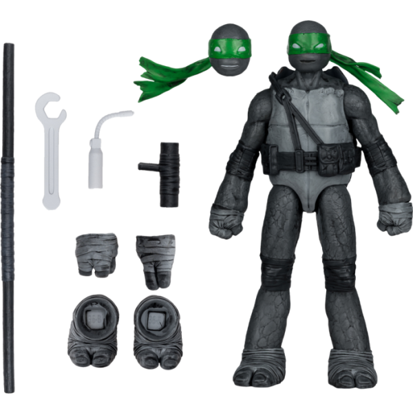 TEENAGE MUTANT NINJA TURTLES BLACK WHITE & GREEN DONATELLO MCFARLANE - Image 5