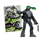 TEENAGE MUTANT NINJA TURTLES BLACK WHITE & GREEN MICHELANGELO MCFARLANE