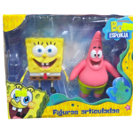 PACK 2 PIEZAS BOB ESPONJA Y PATRICIO FIGURAS ARTICULADAS