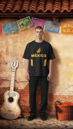 PLAYERA NEGRA MEXICO-EG