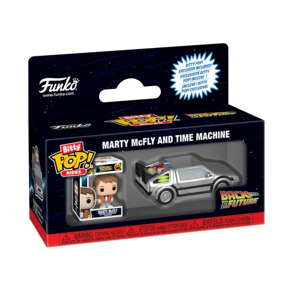MARTY MCFLY AND TIME MACHINE BITTY POP - Image 2