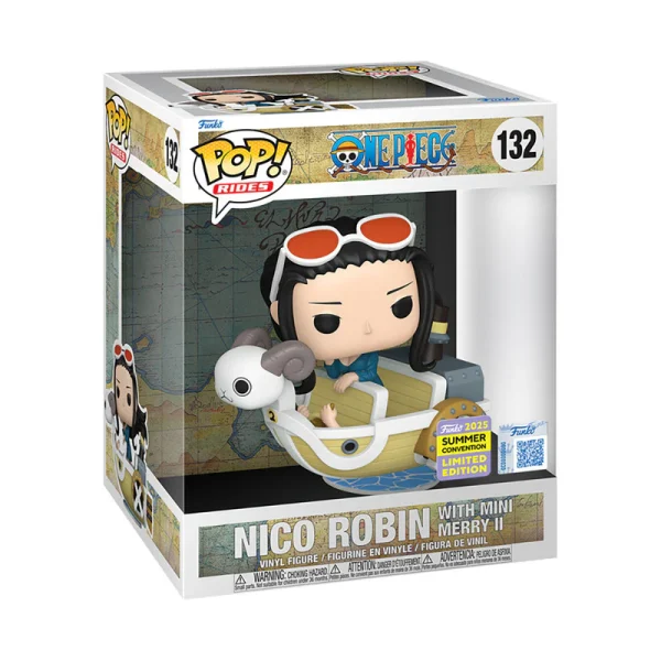 ONE PIECE NICO ROBIN WHITH MINI MERRY II POP 132 - Image 2
