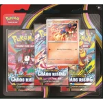 BLISTER THREE BOOSTER CHAOS RISING POKEMON TCG