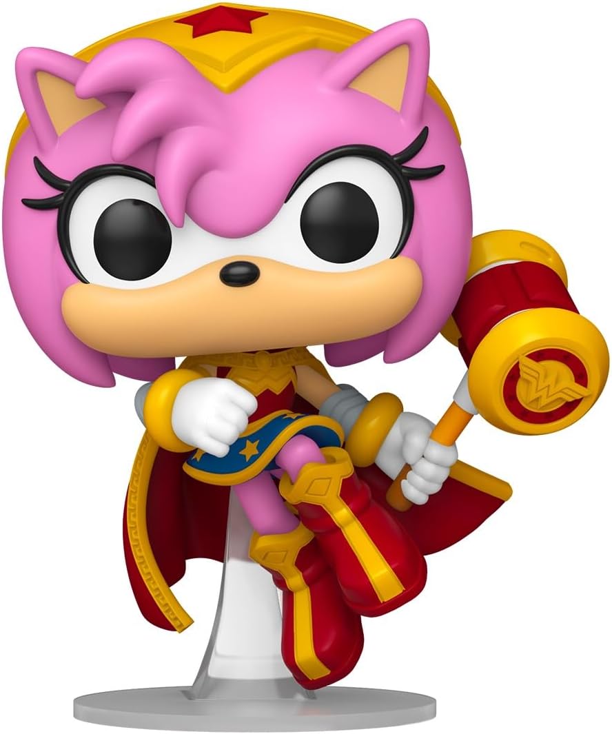 61CBCeKYisL._AC_SL1300_ FUNKO DC X SONIC AMY AS WONDER WOMAN POP 595 - Image 1