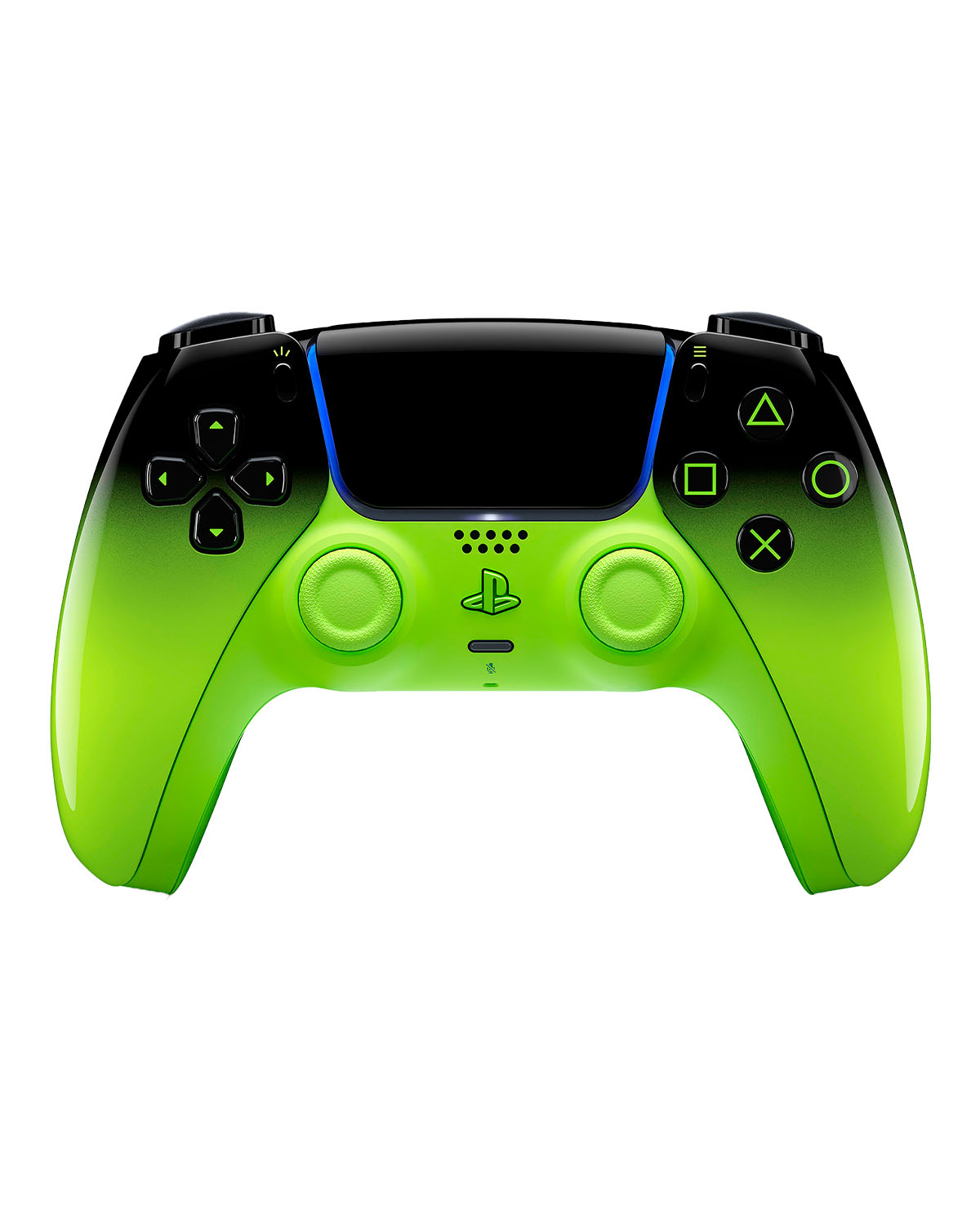 711719021629-17694555867426 DUALSENSE WIRELESS CONTROLLER BLACK AND GREEN PS5 - Image 1