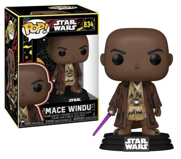 FUNKO STAR WARS MACE WINDU POP 834 - Image 3