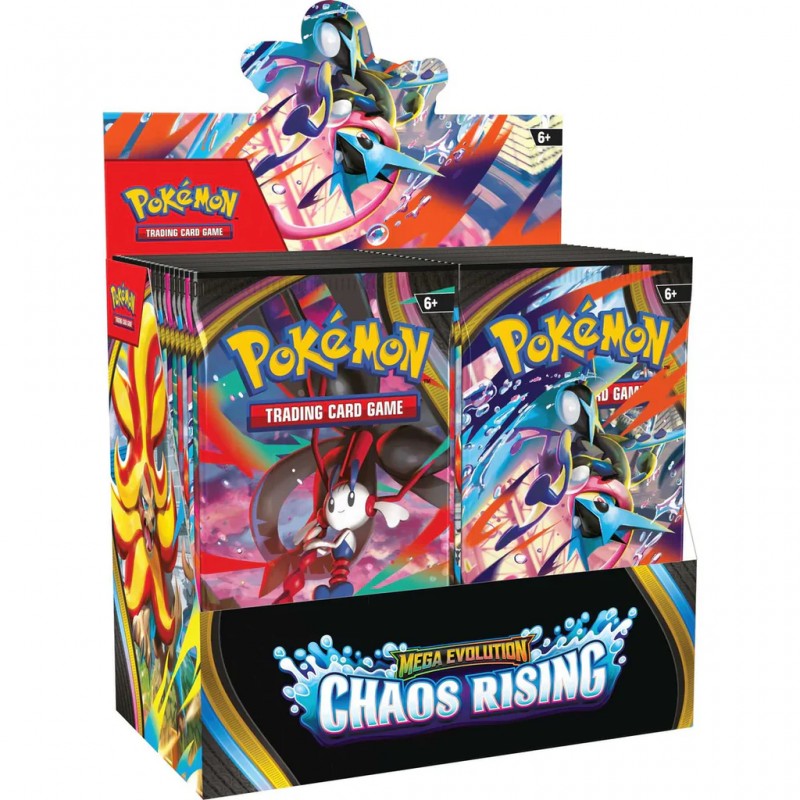 -ingles-pokemon-tcg-mega-evolution-chaos-rising-boosters-display SOBRE CHAOS RISING POKEMON TCG - Image 1