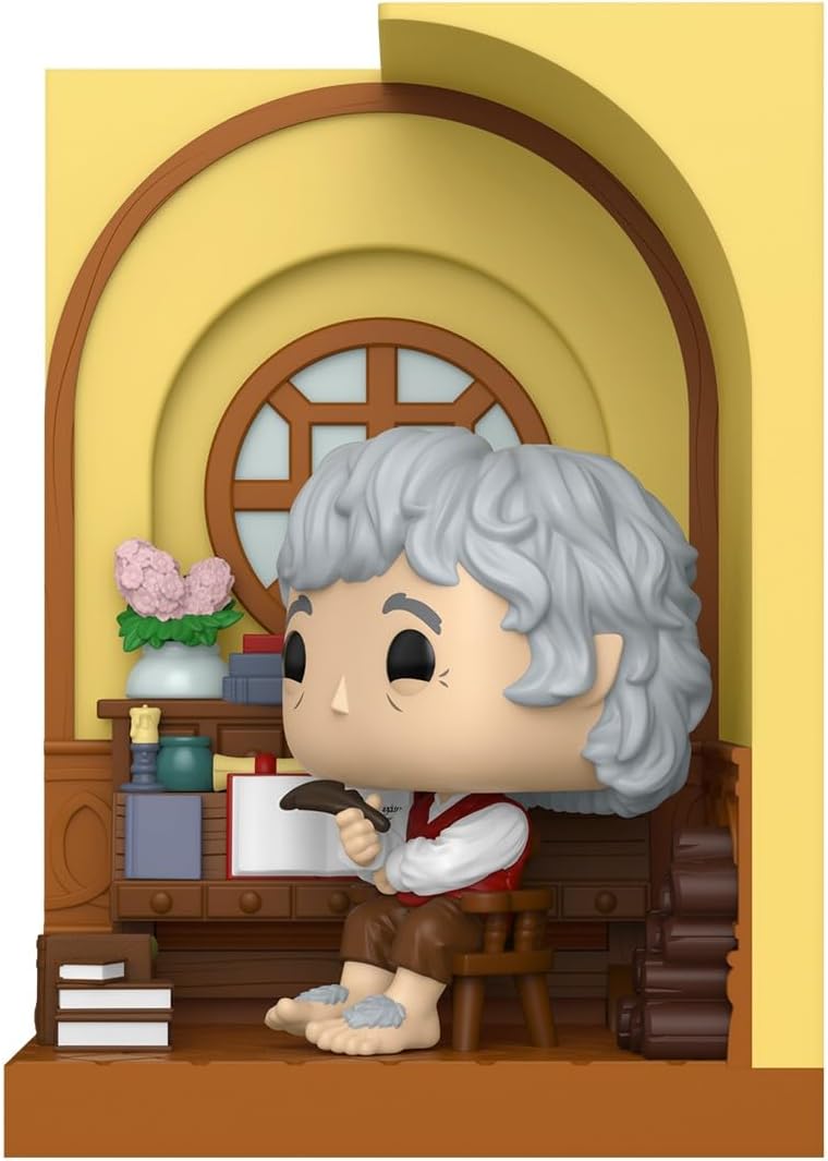61R5GBpANxL._AC_SL1300_ FUNKO POP NOOKS BILBO BAGGINS IN BAG END - Image 1