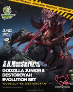 PREVENTA - GODZILLA JUNIOR AND DESTOROYAH EVOLUTION SET - SH MONSTERARTS