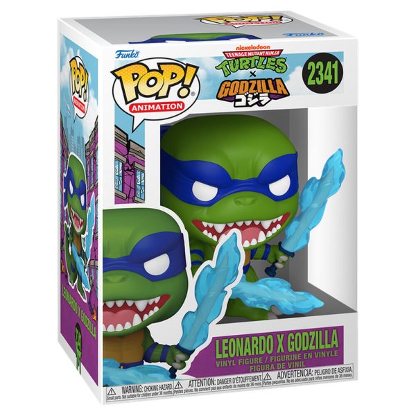 FUNKO NINJA TURTLES X GODZILLA LEONARDO X GODZILLA POP 2341 - Image 2