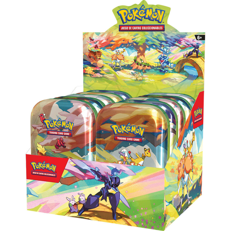 mini-lata-pokemon-destinos-de-paldea-espanol TCG POKEMON MINI LATA ESCARLATA PURPURA - Imagen 1