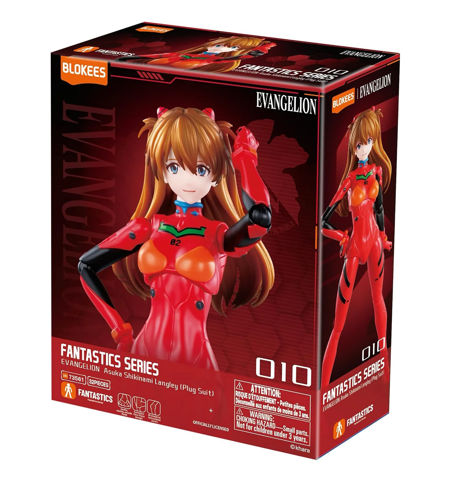 24.950-810181531503_1 BLOKEES FANTASTICS SERIES ASUKA SHIKINAMI LANGLEY (PLUG SUIT) - Imagen 1