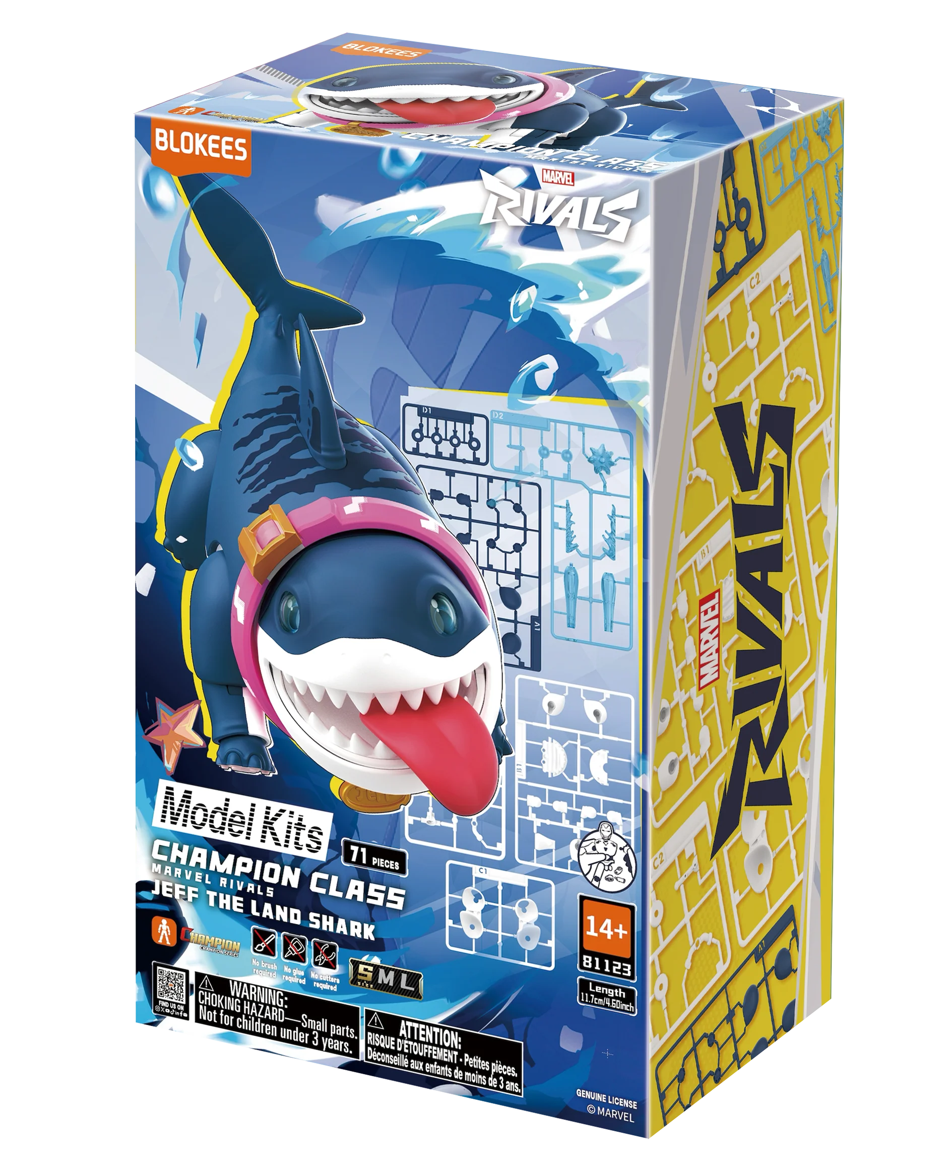 3D_1885x2321 BLOKEES MARVEL RIVALS CHAMPION CLASS 12 JEFF-THE LAND SHARK - Imagen 1