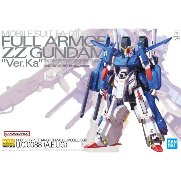 BH MG 1/100 FULL ARMOR ZZ GUNDAM VER.KA - Imagen 8