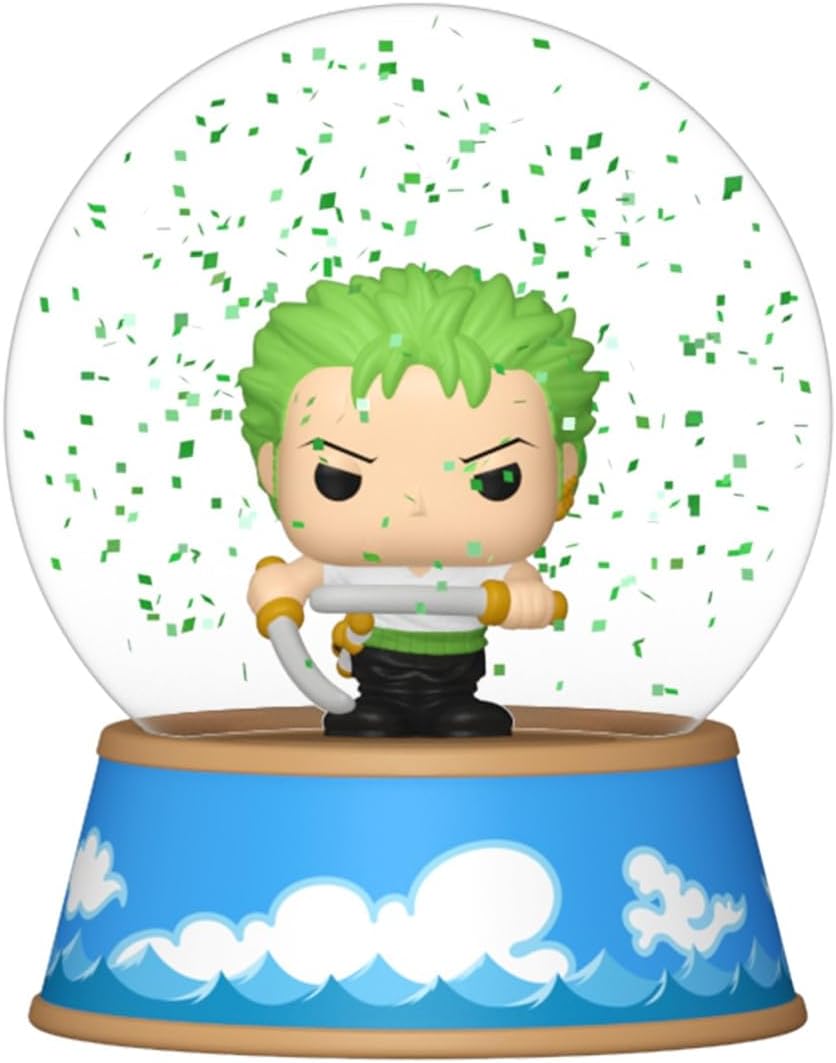 51JK1NDGWjL._AC_SL1300_ FUNKO ESFERA DE NIEVE ONE PIECE RORONOA ZORO - Imagen 1