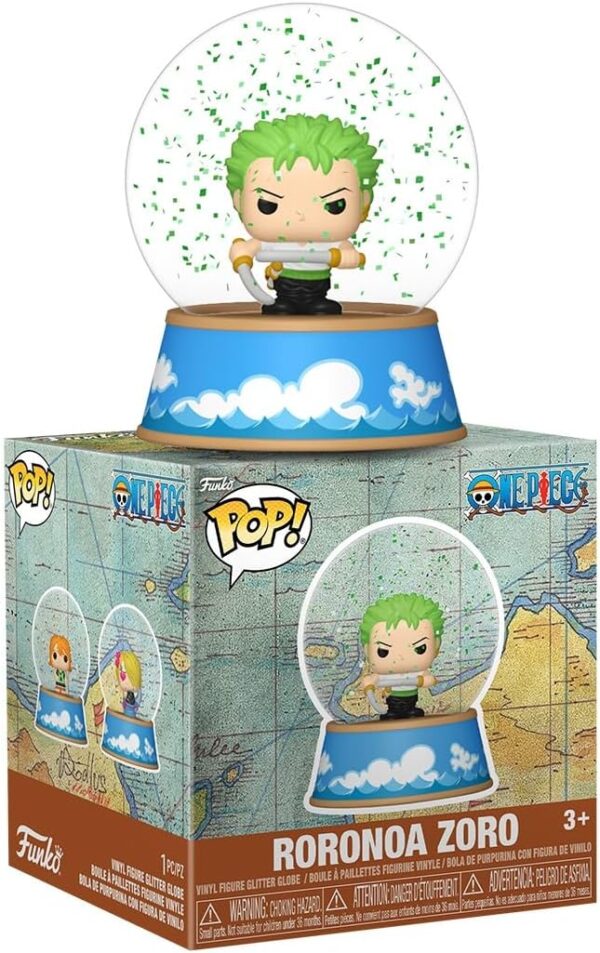 FUNKO ESFERA DE NIEVE ONE PIECE RORONOA ZORO - Imagen 2