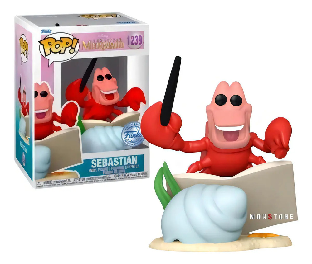 621479-MLA99978753479_112025 Funko Pop Sebastian #1239 Special Edition Ariel La Sirenita - Imagen 1